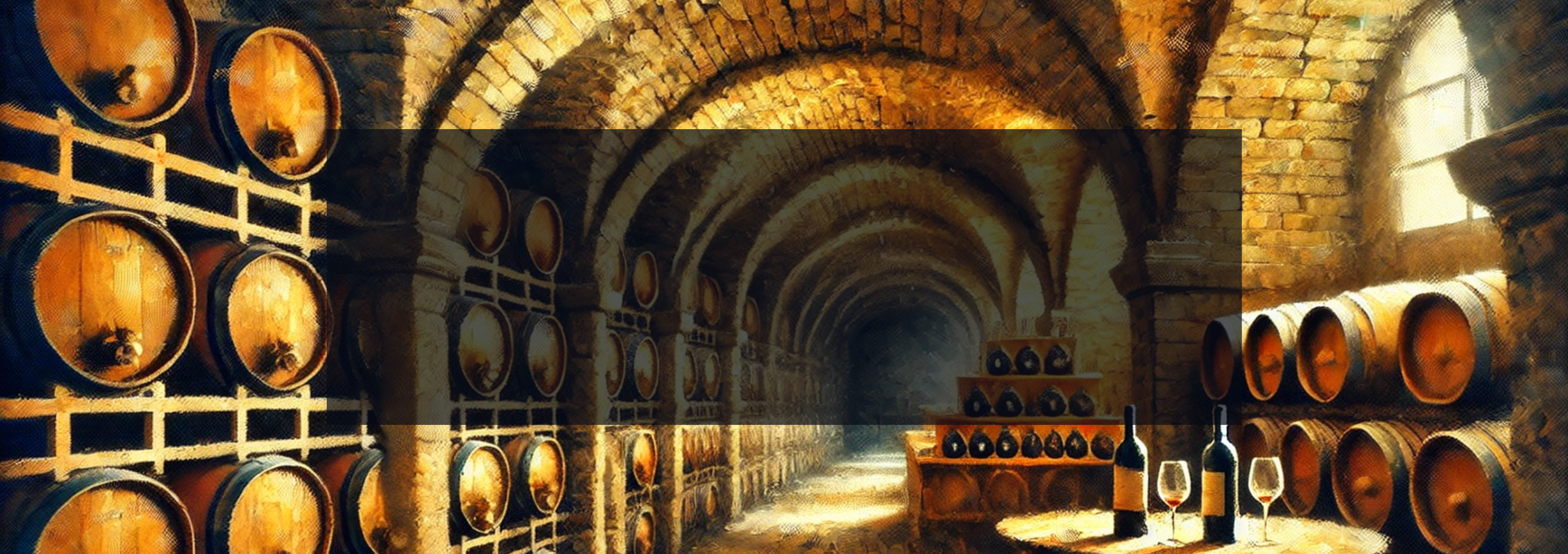 A rendered image of a wine cellar and a description of the allocated and rare wines that Solano Cellars can procure.