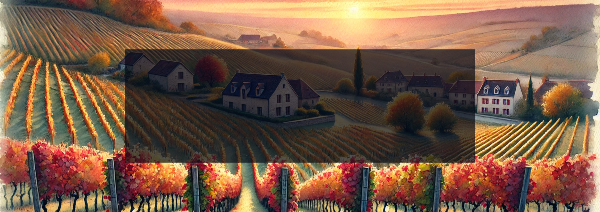 A rendered image of Burgundy with a general description of the wines from that region.